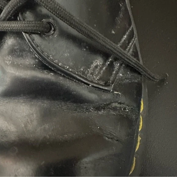Dr.‎ Doc Martens 1461 Bex Black Leather Oxford Shoes US Men's 10 Chunky Combat - Picture 9 of 12